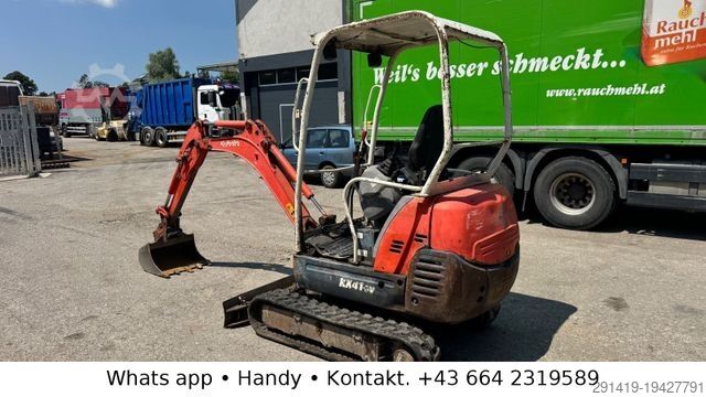 Minibagger KUBOTA KX 41-3V Minibagger mit SW + 4 Aufsätze Bj 2014