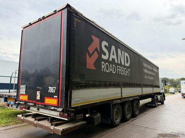 Open semitrailer with tarp KRONE SDR /  Schiebeplane + Bordwände