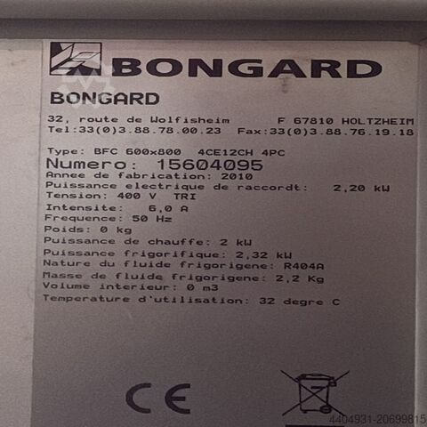 Gärkammer BFC 600×800 Bongard BFC 600×800