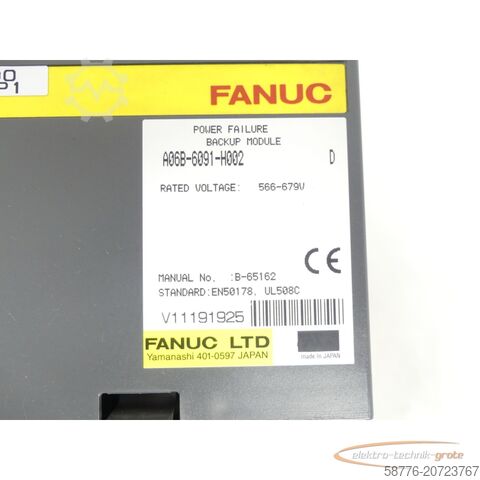 Component Fanuc A06B-6091-H002 Modul SN V11191925