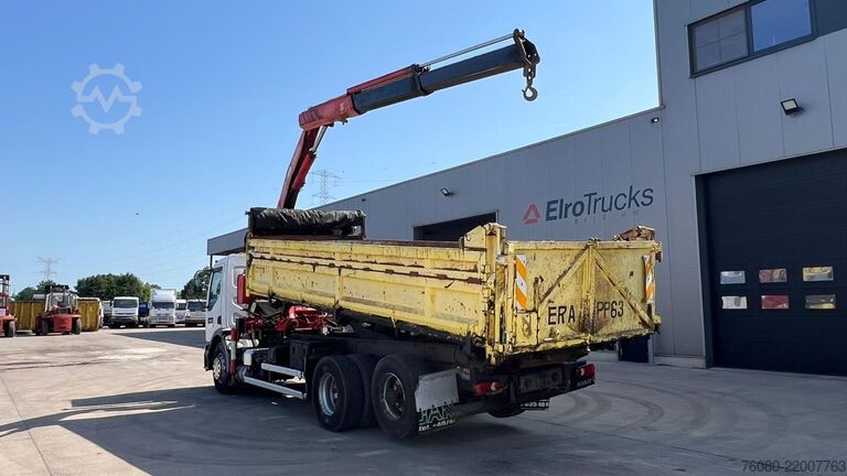 Tipper with crane Renault Premium 300 (POMPE MANUELLE / GRUE FASSI 150 / ...