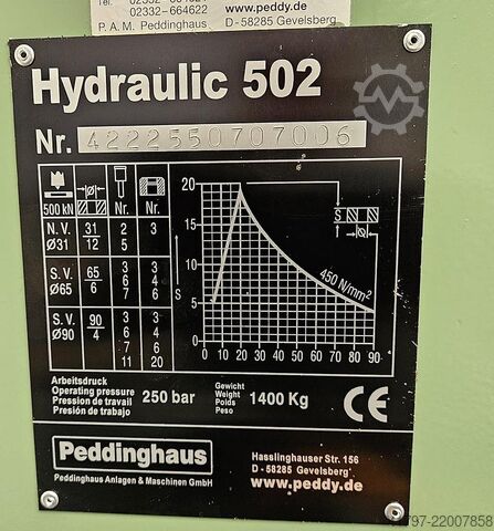 2007 Peddinghaus Hydraulic 502 Peddinghaus Hydraulic 502