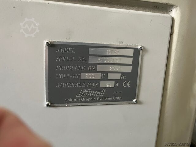 Siebdruckmaschine Sakurai Sakurai MF 80