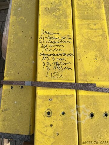 Frame protection pallet rack Höhe: 970 mm/ Innenbreite: 970 mm (inkl. Schaumstoff)/ gelb
