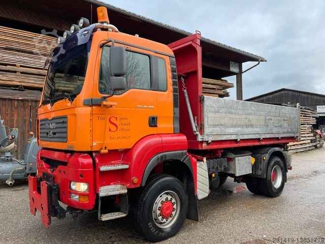 Tipper truck MAN TGA 18.480 4x4 BL 3SKipper Winterdienst Bj 04