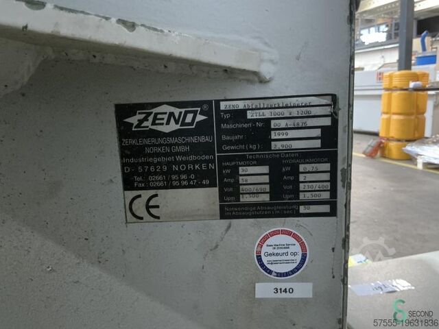 Zerkleinerungsmaschinen Zeno ZTLL 1000x1200 1999 Zeno ZTLL 1000x1200 ZTLL