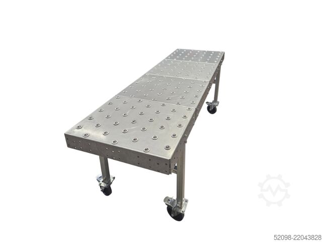 Ball-bearing roller table, L: 2,000 mm TAF 1000006220, FB: 500 mm