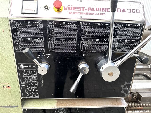 Lead/Feed screw lathe/VÖST DA 360 VOEST-ALPINE DA 360 x 1000