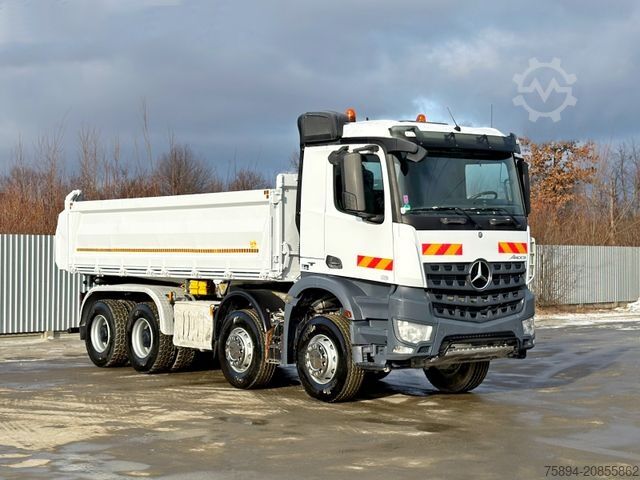 Kipper LKW MERCEDES-BENZ AROCS 4145* KIPPER 5,60 m + BORDMATIC / 8x4