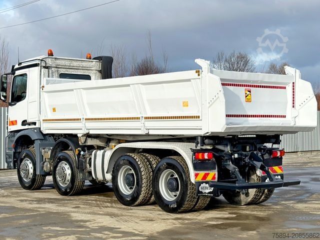 Kipper LKW MERCEDES-BENZ AROCS 4145* KIPPER 5,60 m + BORDMATIC / 8x4