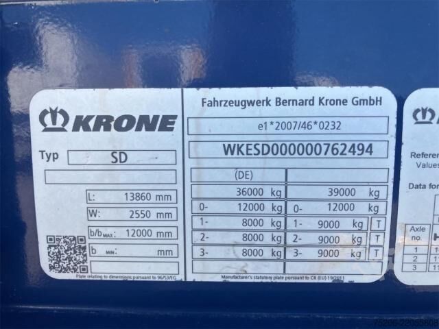 Box semitrailer Krone Dry Liner Standard