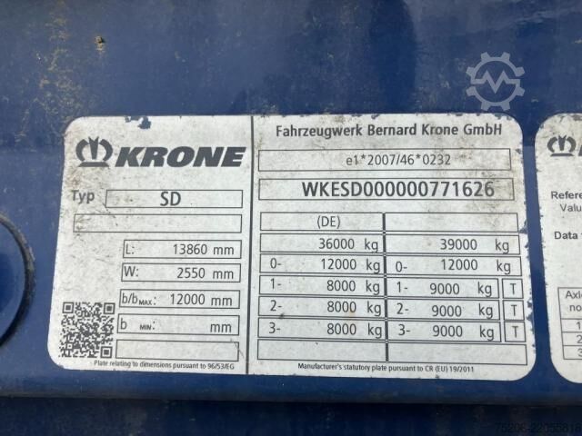 Box semitrailer Krone Dry Liner Standard