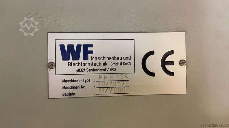 Horizontale hydraulische Presse WF HHP 625 presse Horizontal Hydraulic Press