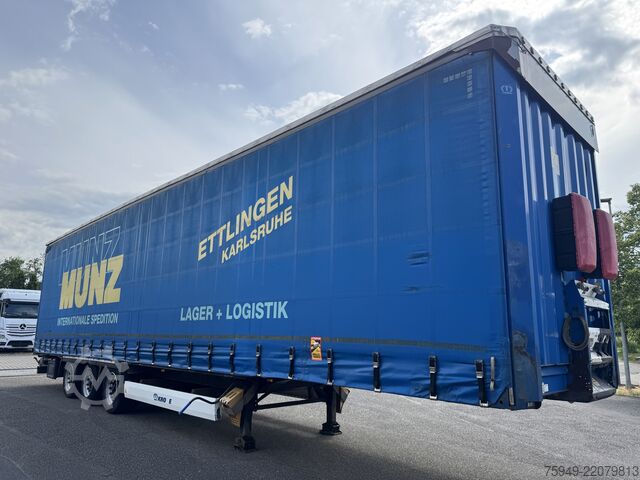Mega Auflieger mit Pritsche & Plane Krone SD MegaLiner, 3m, Liftachse, BPW Achsen