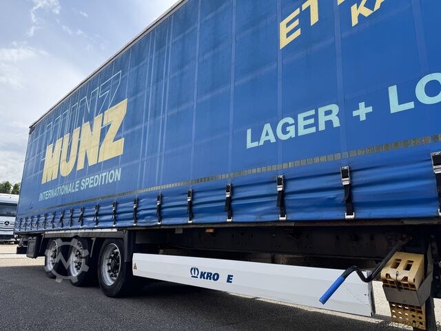 Mega Auflieger mit Pritsche & Plane Krone SD MegaLiner, 3m, Liftachse, BPW Achsen