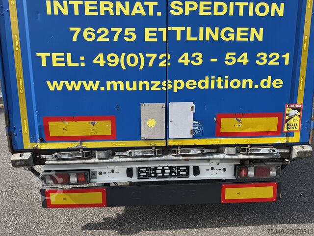 Mega Auflieger mit Pritsche & Plane Krone SD MegaLiner, 3m, Liftachse, BPW Achsen