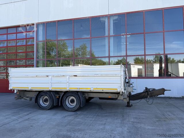 Commercial vehicle  18 t  18 t Tandemkipper- Tieflader, Aufsatzbordwände