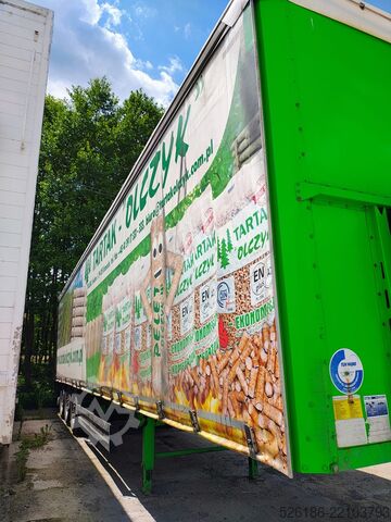 Open semitrailer with tarp BERGERecotrail SAPL