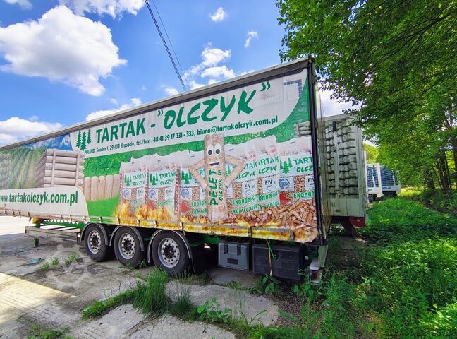 Open semitrailer with tarp BERGERecotrail SAPL