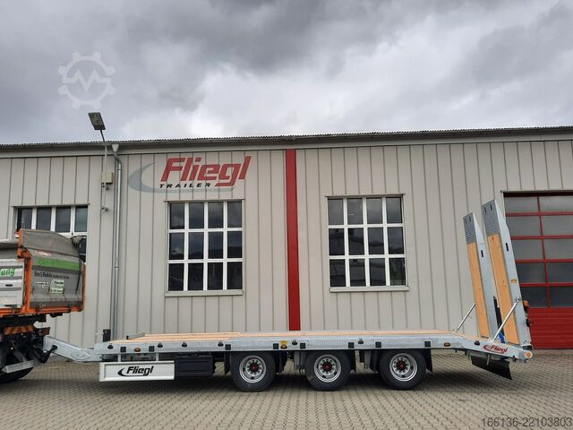 Platform trailer FLIEGL Tridem-Plattform Anhänger TPS 300 Bau
