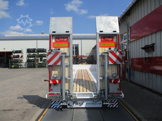 Platform trailer FLIEGL Tridem-Plattform Anhänger TPS 300 Bau