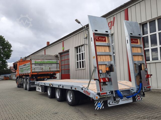 Platform trailer FLIEGL Tridem-Plattform Anhänger TPS 300 Bau