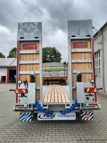Platform trailer FLIEGL Tridem-Plattform Anhänger TPS 300 Bau