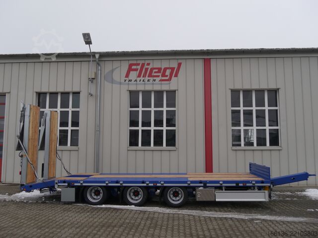 Platform trailer FLIEGL Tridem-Plattform Anhänger TPS 300 Bau