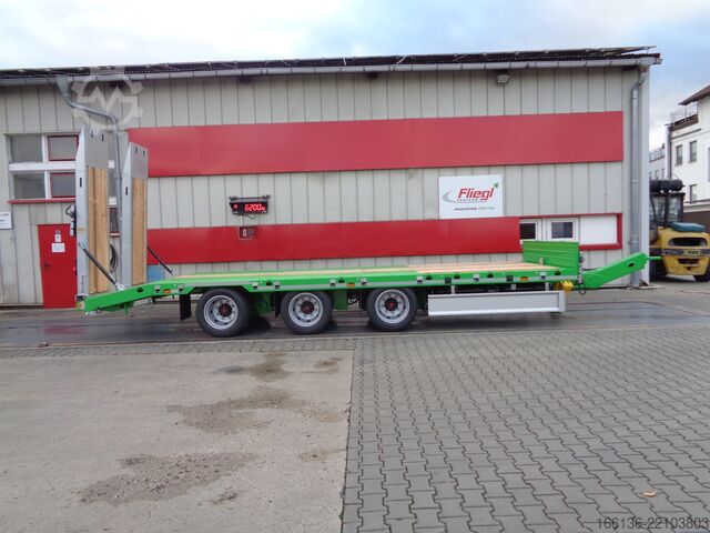Platform trailer FLIEGL Tridem-Plattform Anhänger TPS 300 Bau
