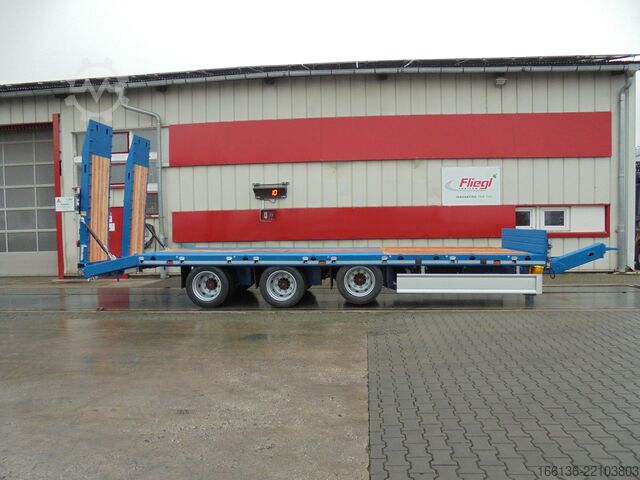 Platform trailer FLIEGL Tridem-Plattform Anhänger TPS 300 Bau