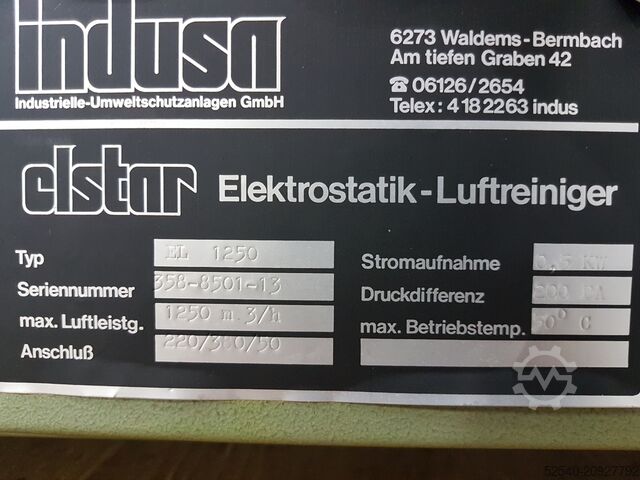 Absaugung Indusa EL-1250