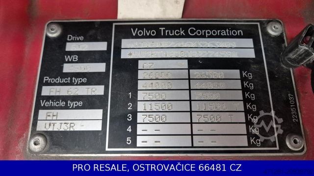 Jumbo truck VOLVO FH 500 GLOBE XL E6 IPARKCOOL + WECON PC-CP-T0111