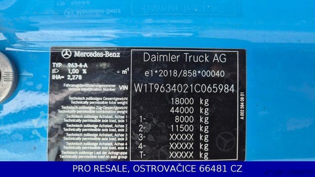 Volumen SZM MERCEDES-BENZ ACTROS 1848 LSRL GIGASPACE E6 PARKCLIMA + NAVI