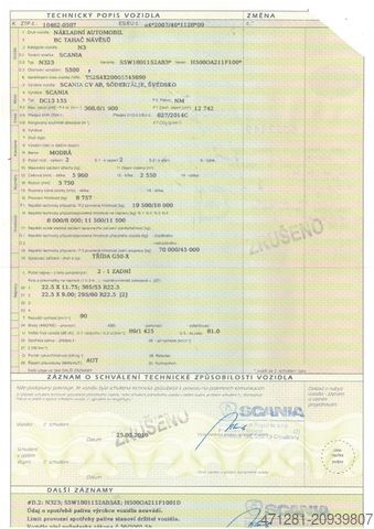 Volumen SZM SCANIA S500 N323 NGS MEGA LD EURO 6 + PARKCLIMA + NAVI