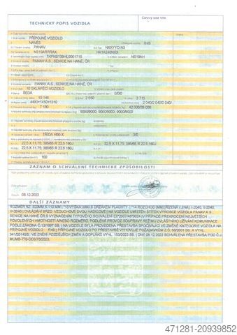 Tipper semitrailer PANAV NS19 AH KIPPER 43 m3 - Fe / Al