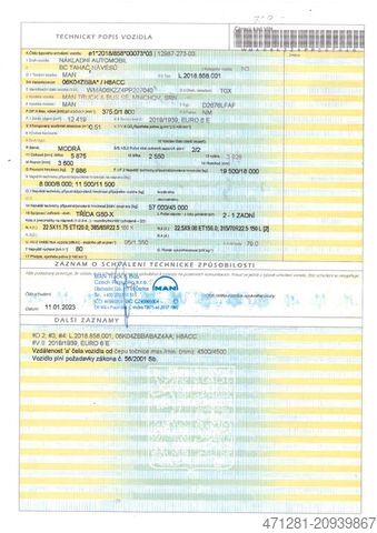 Standard SZM MAN TGX 18.510 XLX E6 + NAVI BJ. 2023 + ALCOA