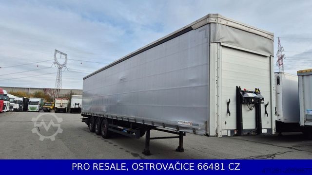 Open semitrailer with tarp SCHWARZMÜLLER SPA 3/E STD + LIFTACHSE