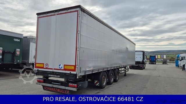 Open semitrailer with tarp SCHWARZMÜLLER SPA 3/E STD + LIFTACHSE