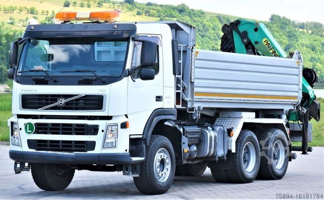 Truck mounted crane VOLVO FM 440 Kipper 4,80m + PK 17000D/6x4 * TOPZUSTAND