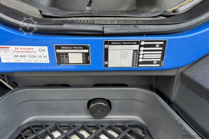 Flatbed truck with tarp Renault D Wide 18.320 4x2 Plane/HB  / Swiss-Vehicle