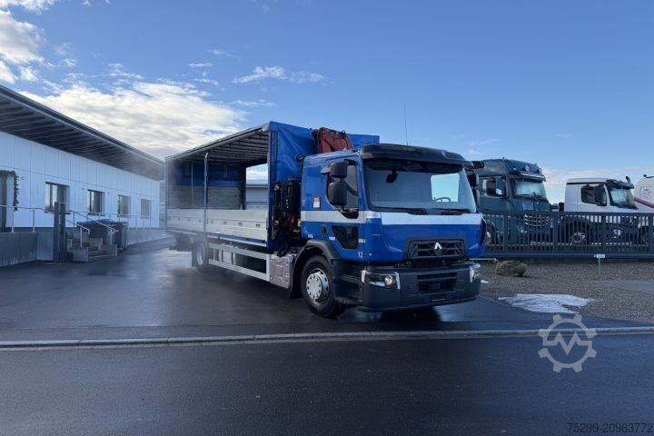 Truck mounted crane Renault D Wide 18.380 4x2 F130A.22 / Swiss-Vehicle