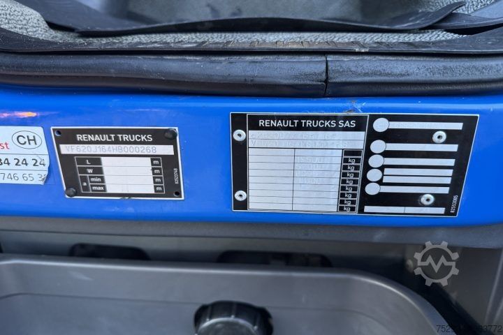 Truck mounted crane Renault D Wide 18.380 4x2 F130A.22 / Swiss-Vehicle