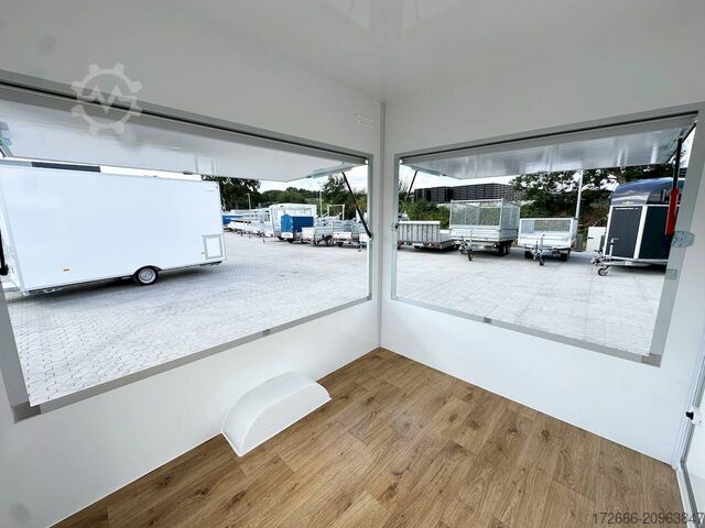 Verkaufsanhänger Blyss H15252HN | WEISS 250X203X230CM 1500KG VERKAUFSANHÄNGER | 2X VERKAUFSKLAPPE