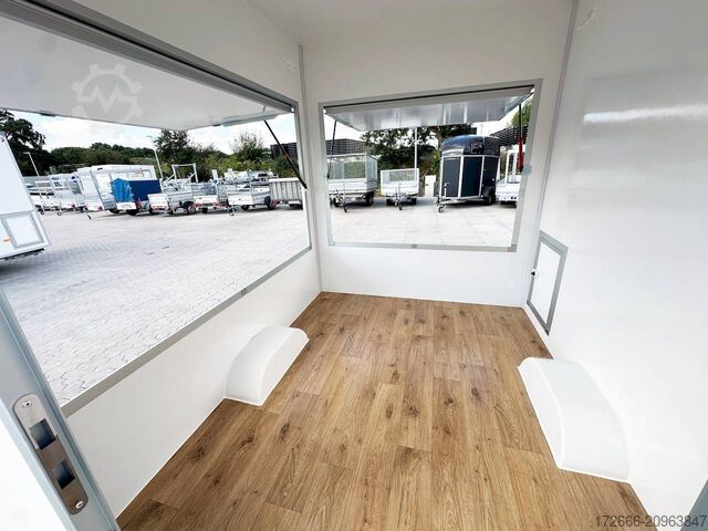 Verkaufsanhänger Blyss H15252HN | WEISS 250X203X230CM 1500KG VERKAUFSANHÄNGER | 2X VERKAUFSKLAPPE