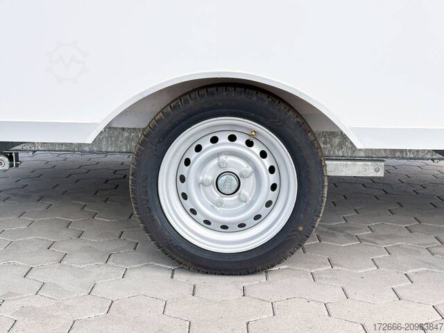 Verkaufsanhänger Blyss H15252HN | WEISS 250X203X230CM 1500KG VERKAUFSANHÄNGER | 2X VERKAUFSKLAPPE