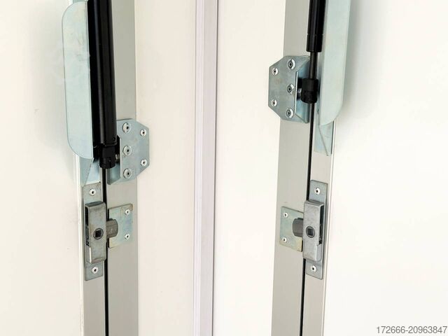 Verkaufsanhänger Blyss H15252HN | WEISS 250X203X230CM 1500KG VERKAUFSANHÄNGER | 2X VERKAUFSKLAPPE