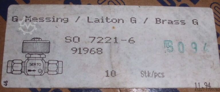 Ventil/Hähne Serto Ø 6 mm