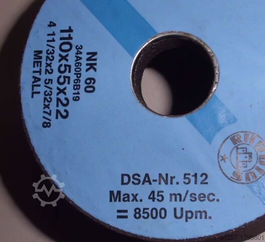 Schleifscheibe Rhodius Ø 110 x 55 x 22 mm