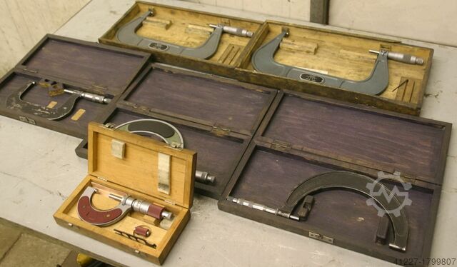 Bügelmeßschrauben 6 Stück Helios 25 - 200 mm