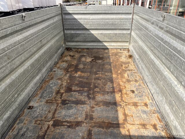 Tipper trailer Möslein TDS 13 Schwebheim  13 t Tandemkipper- Tieflader, Aufsatzbordwände